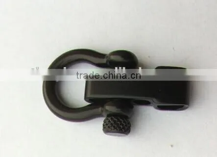 Stainless steel adjustable paracord shackle