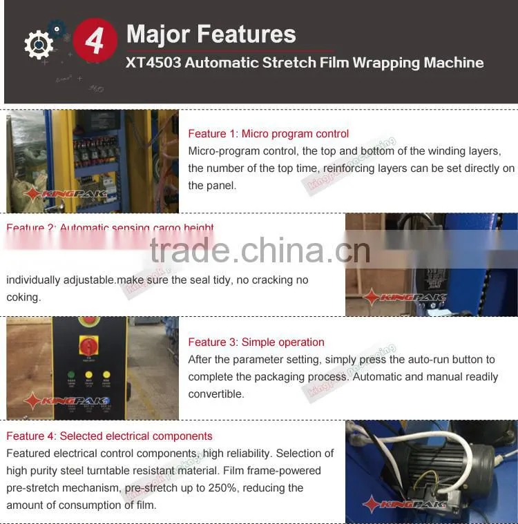 XT4503 Automatic Stretch Pallet Wrapping Machine