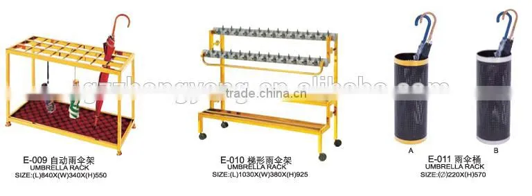 E-010 Promotion Umbrella Rack Stand in Supermarket
