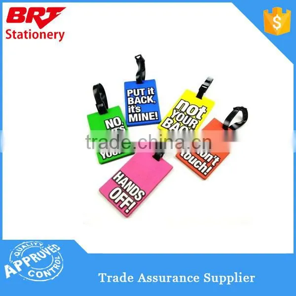 Hot selling clear color plastic luggage tags
