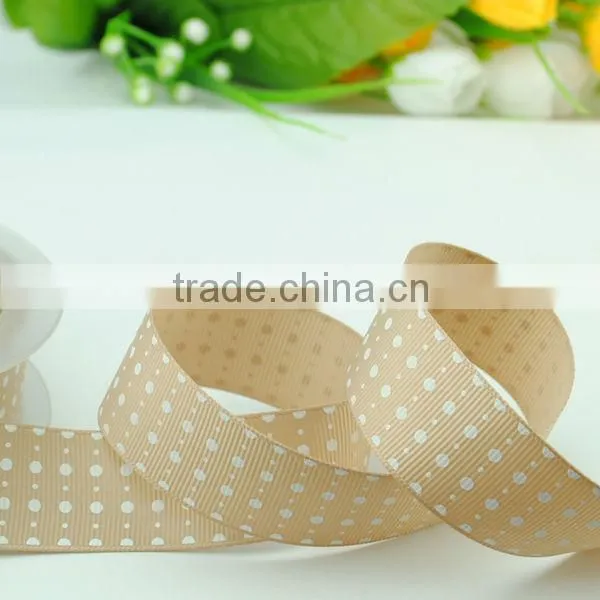 50 wedding anniversary decoration polka dot printed 3 inch grosgrain ribbon