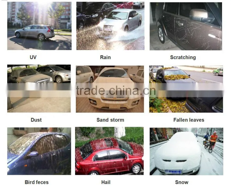 Padded aluminum foil car cover with hail protection function