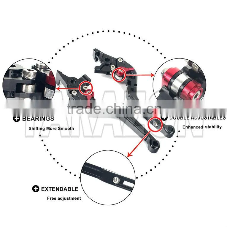 OEM fitment folding and extendable aluminum CNC clutch brake lever