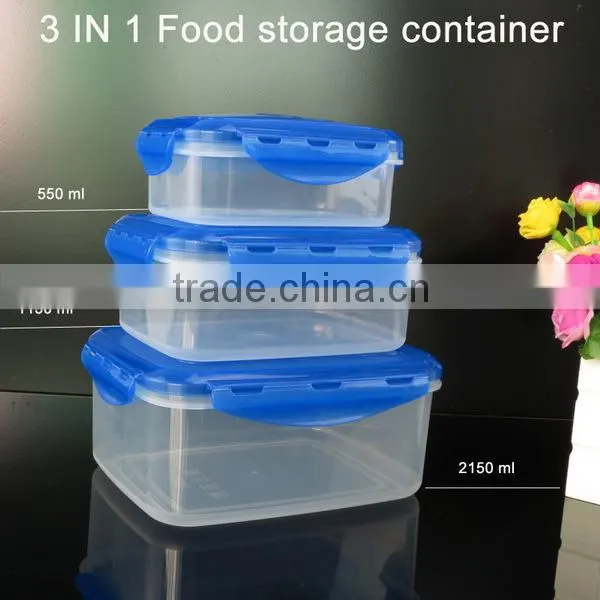 750ml cylindrical food storage container with airtight lid