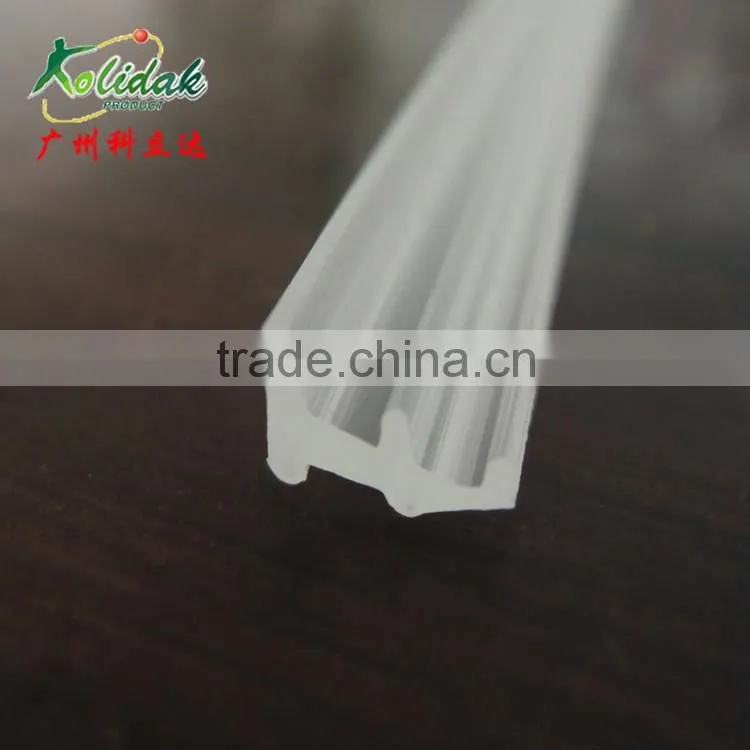 Plastic extrusion Clear PVC seal strip