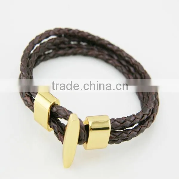 Fashion leather wristband for wholesale-ZB3340