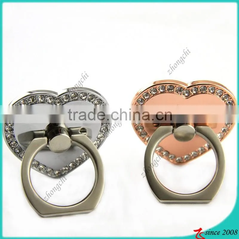 Love Heart Shape Smartphone Ring Holder, Cellphone Finger Ring Holder For Promotion Gift on Valentine's Day