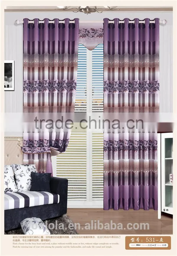 New printed blackout designs living room curtains blackout fabric design
