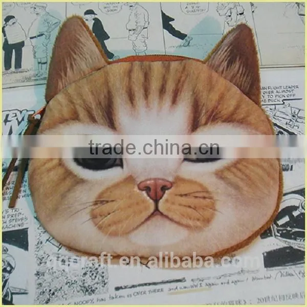 Fashion Cheap Cat and Dog Face Cat Frame Purse & Ladies Purse