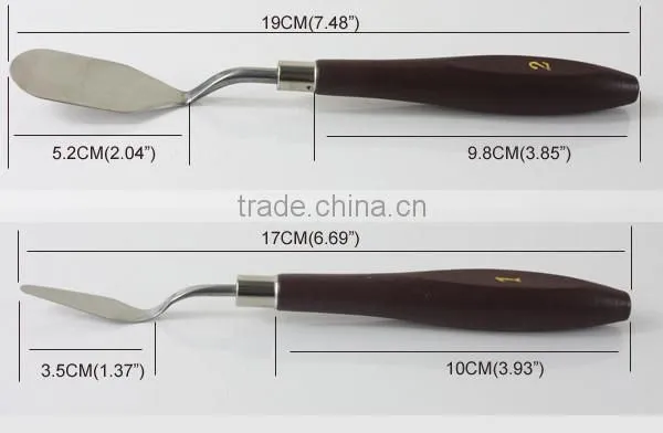wood handle metal palette knife