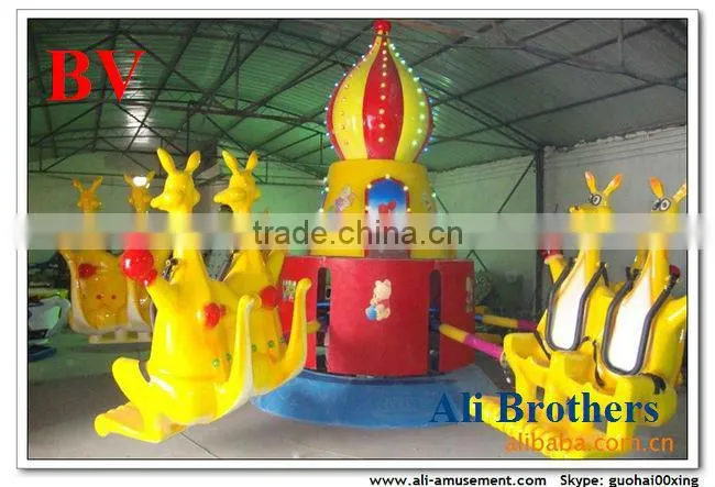 Amusement Kids Rotating Ride Kangaroo Attractions Playground Children Games