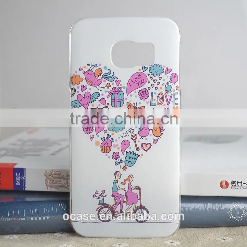 Printing Service PC Case Design Mobile Phone Back Cover For Samsung S6.