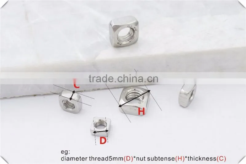 china wholesale websites stainless steel 304 square nuts