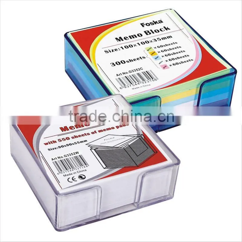 350 Sheets Around White/Color Sticky Memo Pad/Block