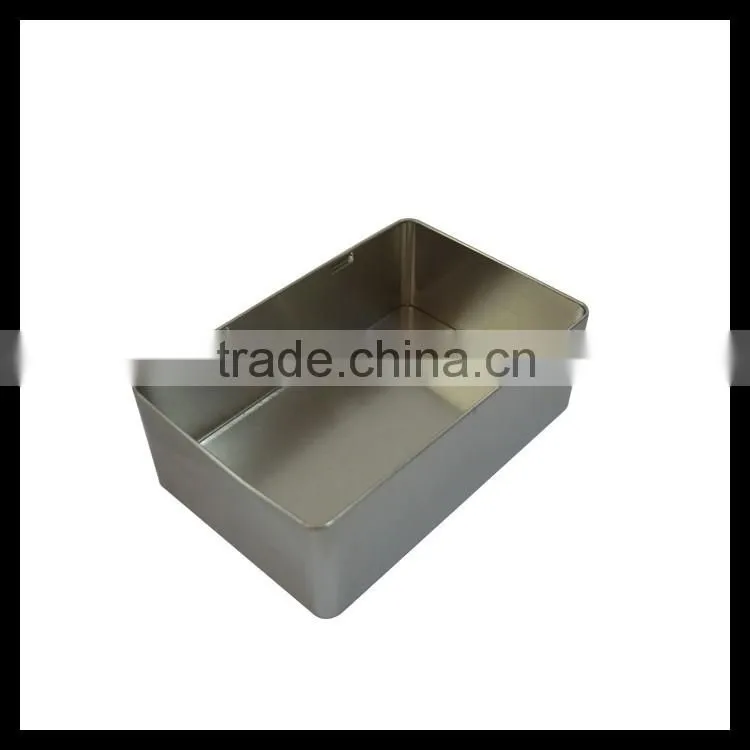 Colorful Custom Rectangle Packaging Tin Box Food Tin Box With Hinged Lid