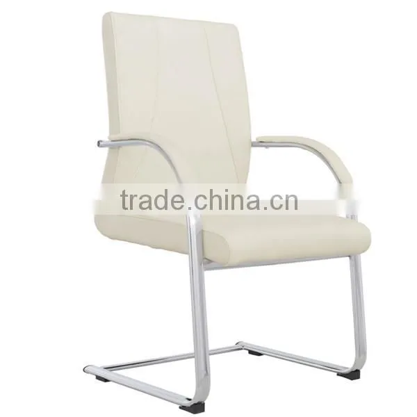 2016 Modern elegant white dining chair with PVC, chromed leg for dining room furniture restuarant furniture