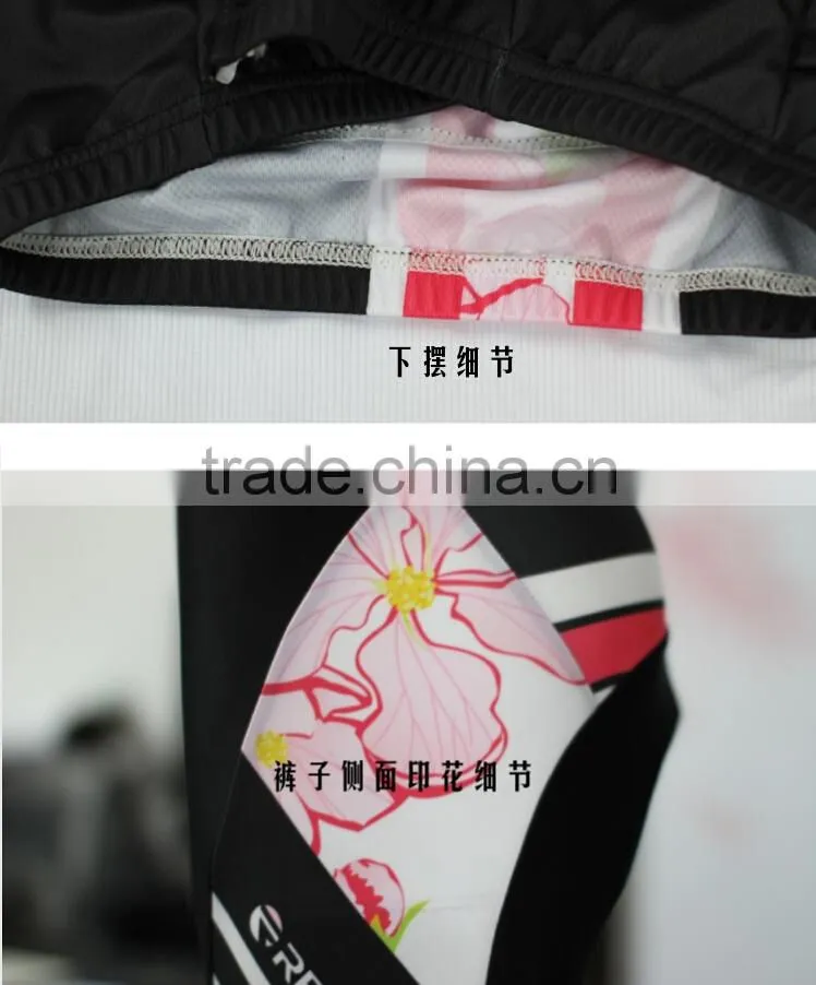 2015 China new style sportswear cheap cycling woman wear for wholesale