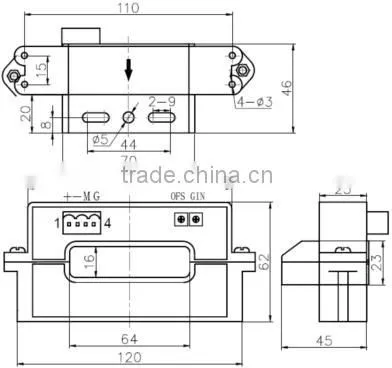 High quality Hall effect heavy DC AC current transducer RCS18A series