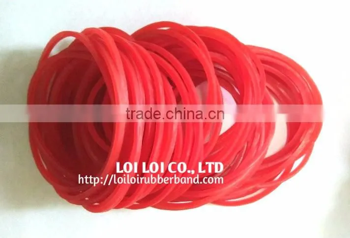 4cm Brown natural Elastic Rubber Band / Promotional Customized Latex rubber band for packaging and vegetable