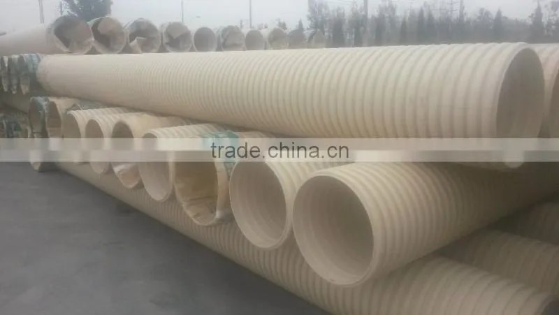 Dongli brand SN4 SN8 double wall pvc corrugated pipe for sale