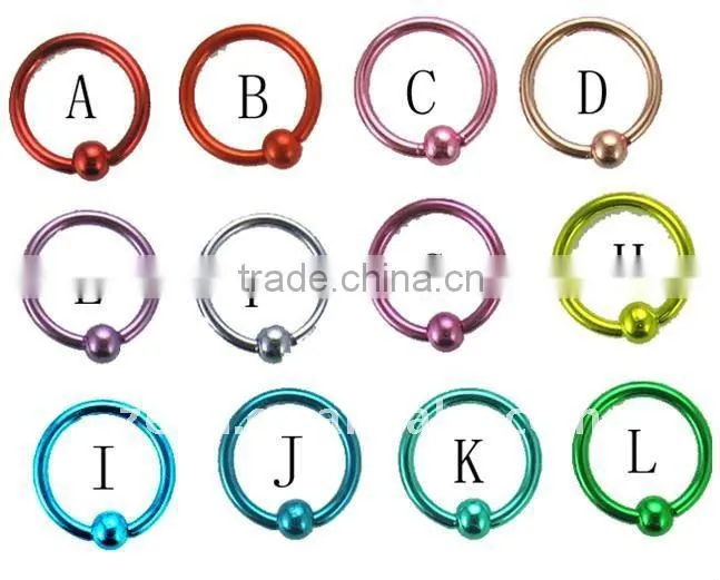 316L stainless steel eyebrow jewelry with multi-crystals balls
