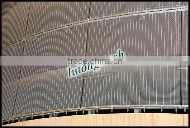 Anping Lutong mesh metal wire mesh solar shading for architectural facade cladding
