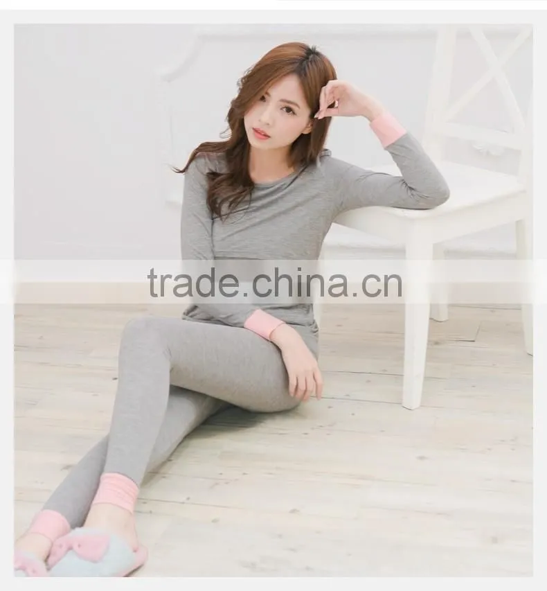 Long Sleeve Maternity Sleepwear for Pregnant Women Pajamas Sets