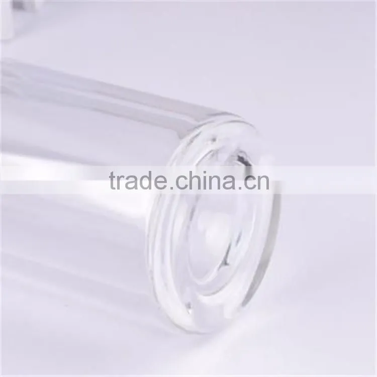 Drinking glass water bottle with stainless steel tea filter, borosilicate water bottle glass 400ml