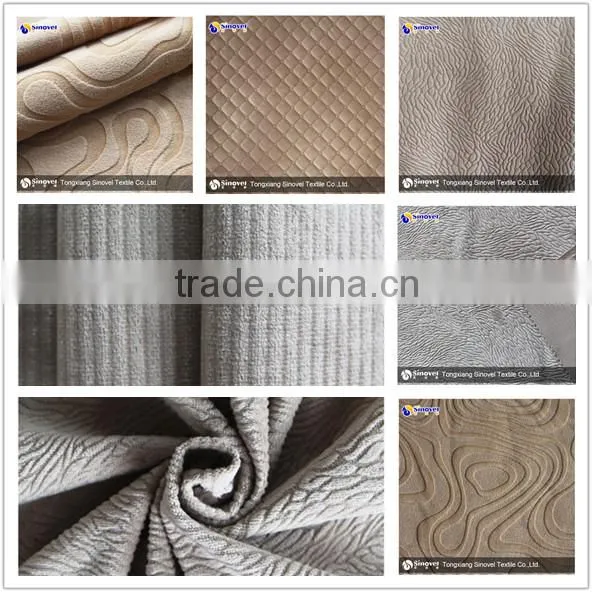 Burnout Velboa Fabric With TC For Home Textile