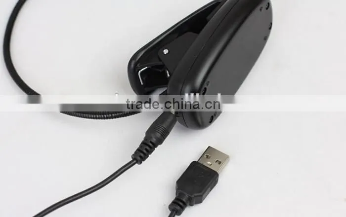 Extra-Bright 4 LED Book Reading Light Easy Clip 2 Brightness Settings, Soft Padded Clamp. Perfect for Bookworms