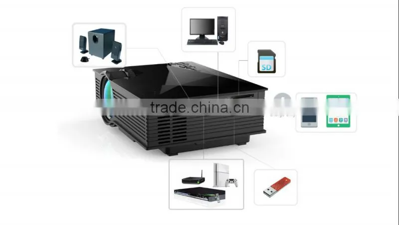 1200Lumens Cheap Mini Video HDMI 3D full HD WIfi LED Classroom Projector UC46