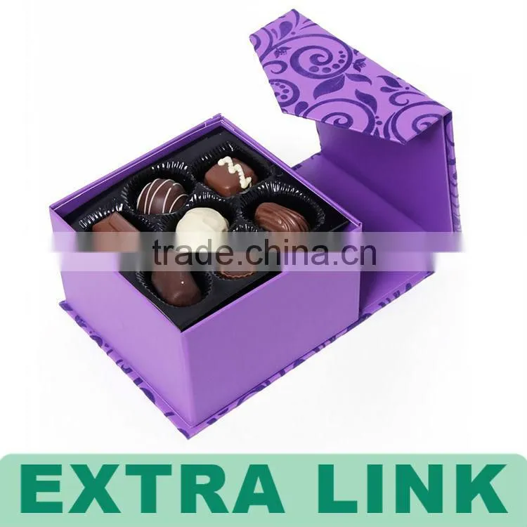 Red Round Kraft Paper With Handle Candy Sugar Packing Box