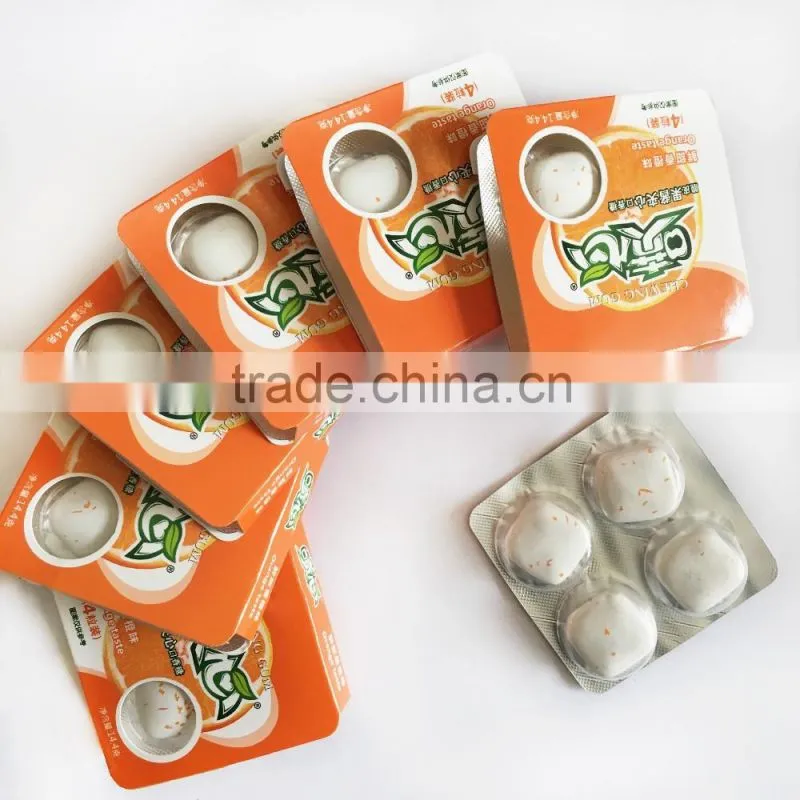 Gourmet Food Fruit Chewing Gum, Center Filled Bubble Gum with Jam