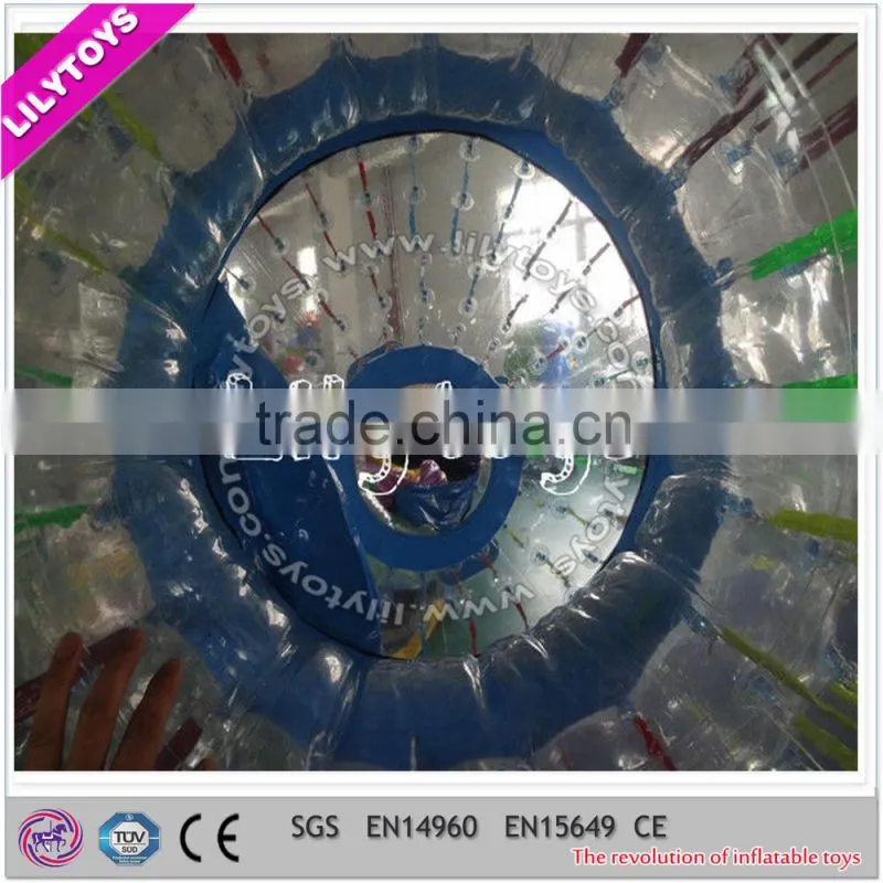 inflatable body zorbing ball for water park,zorb ball . roll inside inflatable ball ,human bubble ball