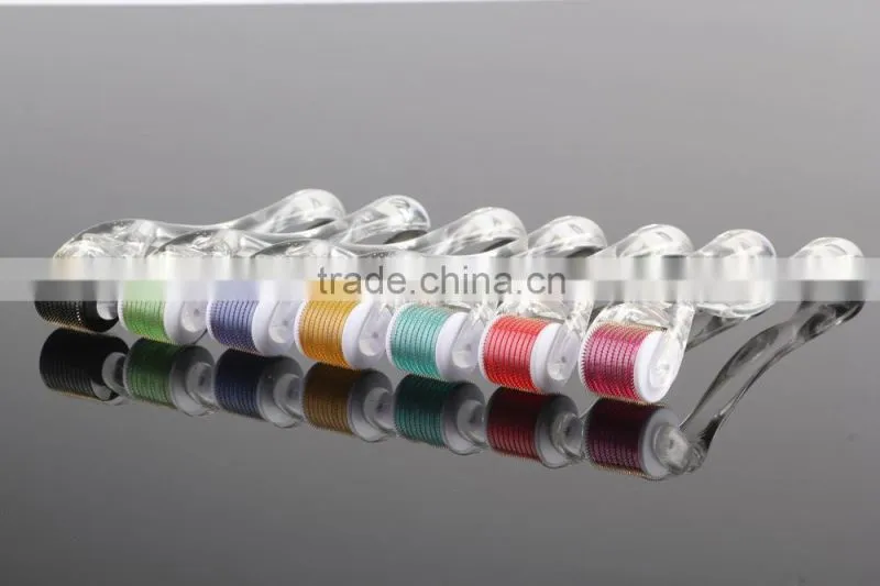 540 Titanium Crystal Handle Facial Skin Rolle for Skin Rejuvenation