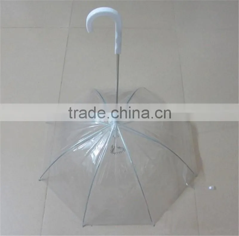2017 high quality promotional transparent pet dog umbrella