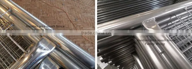 hot dipped galvanized welded wire mesh australia temporary fence panel construction site fence school fence with pipe frame