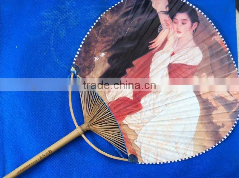 Promotional high quality bamboo hand fan