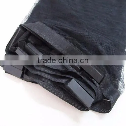 white or black color magnetic mesh hands free door screen