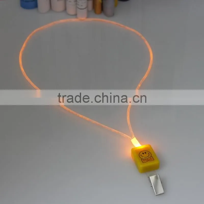 Cheap design your own flashing lumious lanyard