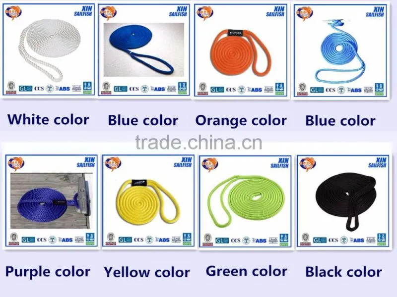 China black yacht rope/sailing rope