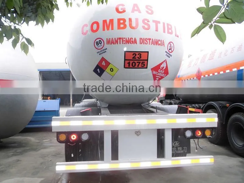 3 alxes 60000 liters LPG transportation semi-trailer truck