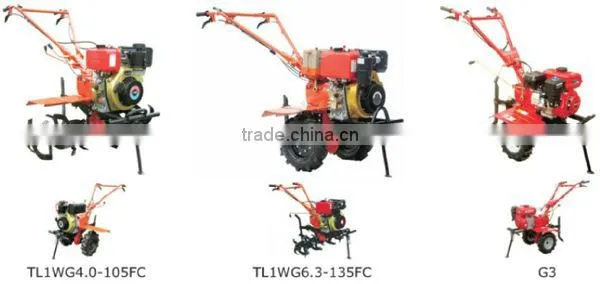 10hp Air Cooled Diesel Power Tiller Cultivator OEM Your Own Brand Name