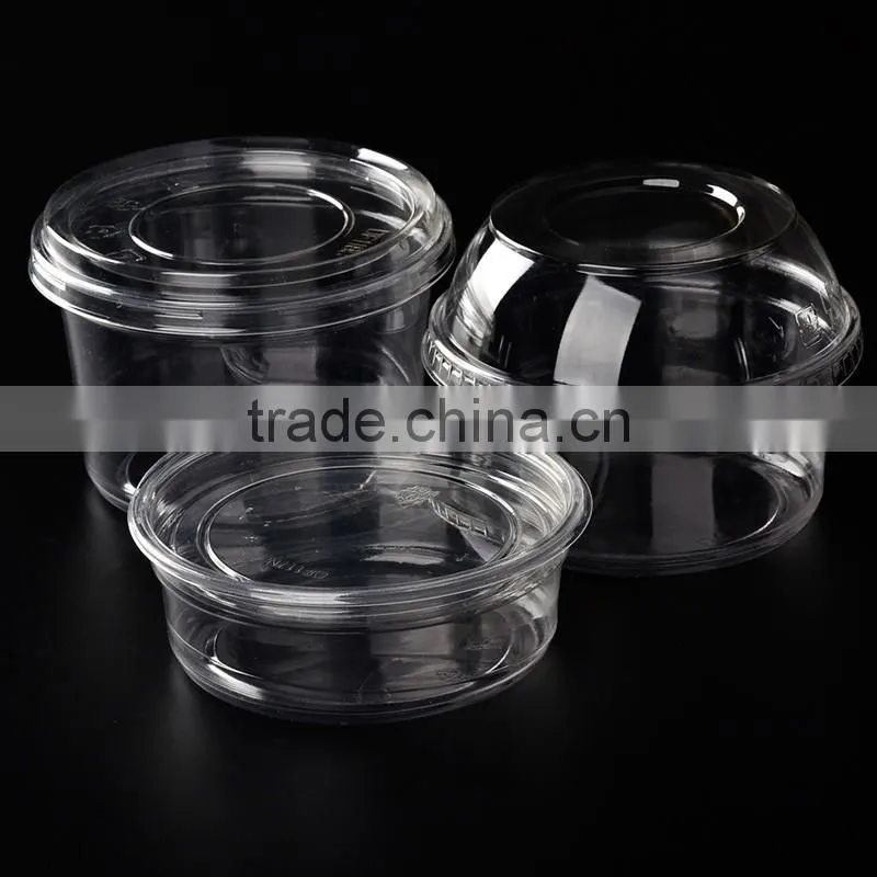 8oz Clear round OEM products plastic fruit salad container
