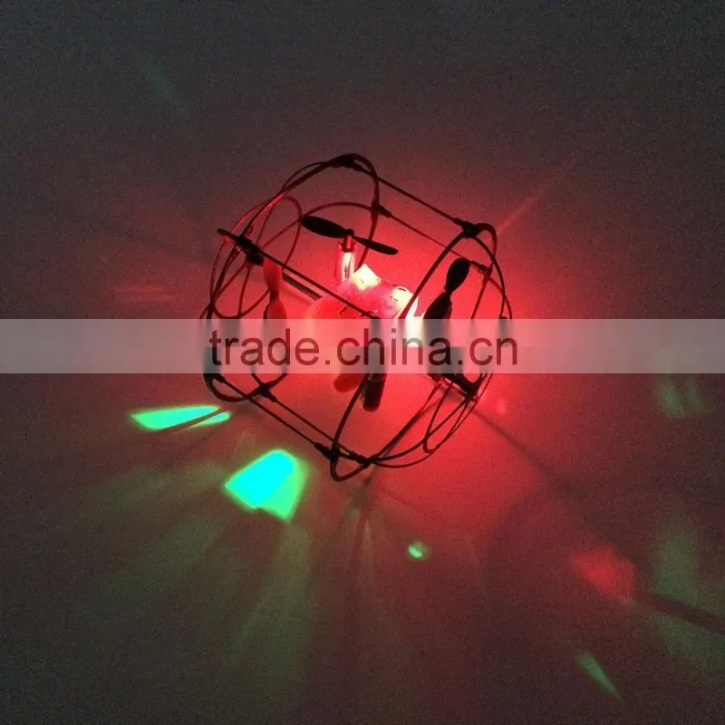 4-axis flying ball aircraft/Aircraft remote control spherical aircraft crawl wall ground walk four-axis aircraft