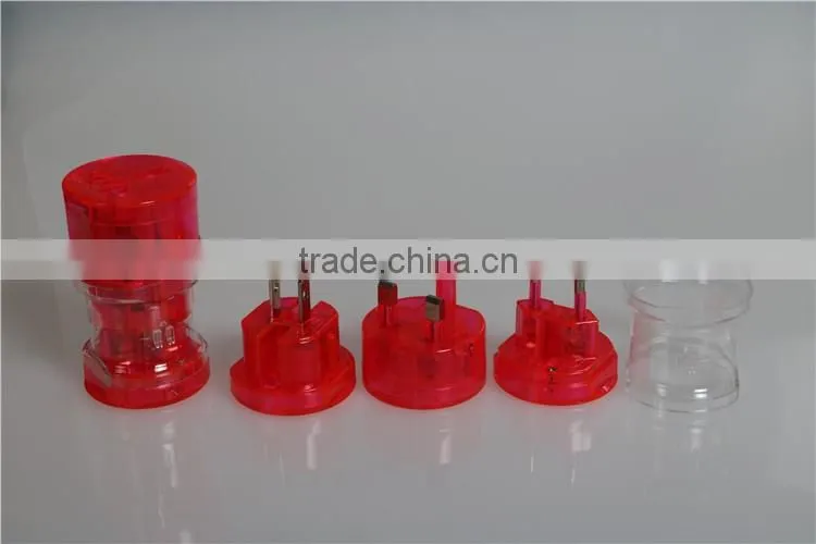 all in one universal international plug adapter world travel SY-02 DC power adapter 1european plug ac switching