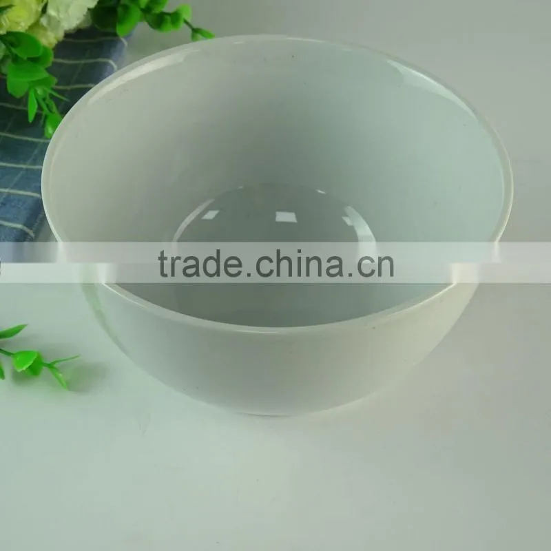 Cheap price big quantity stock white ceramic rice bowl for hotel