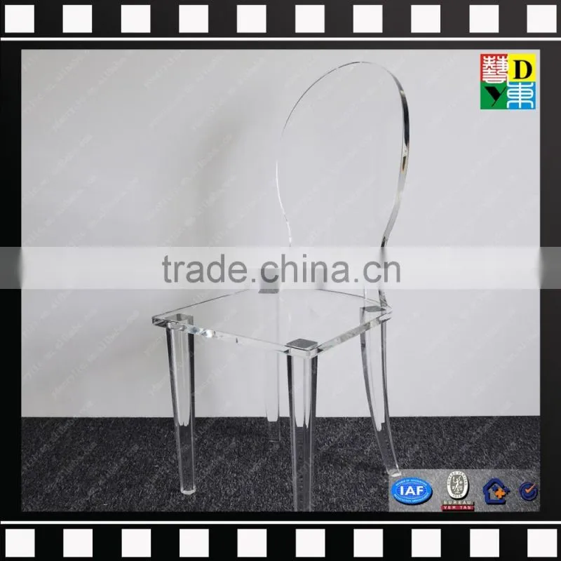 Clear acrylic modern pedicure chair cheap acrylic dining chair crystal PMMA wedding chair from china manufacturer