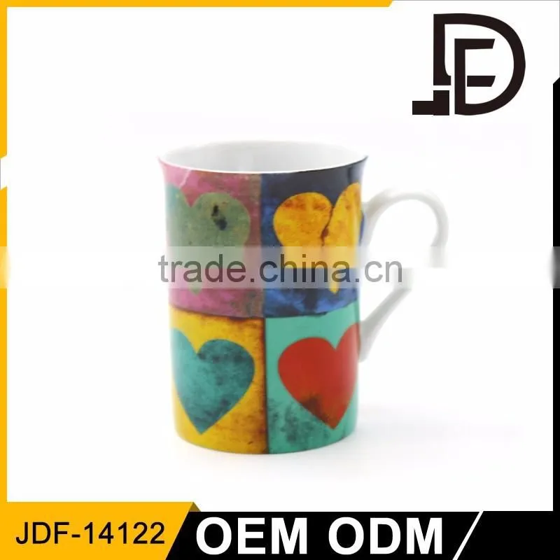 Drinkware 12oz coffee ceramic fine bone china mug, cheap ceramic coffee mugs