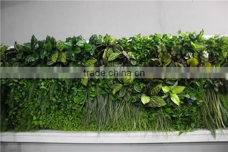 green wall artificial plant arrangement high density grass wall panel
